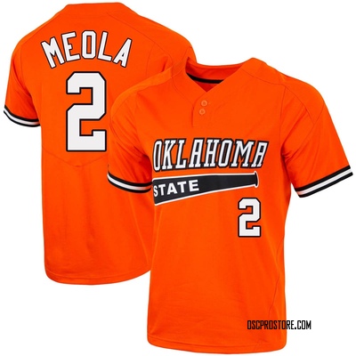 Men's Aidan Meola Oklahoma State Cowboys Replica Vapor Two-Button Baseball Jersey - Orange