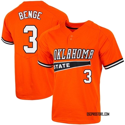 Men's Carson Benge Oklahoma State Cowboys Replica Vapor Two-Button Baseball Jersey - Orange