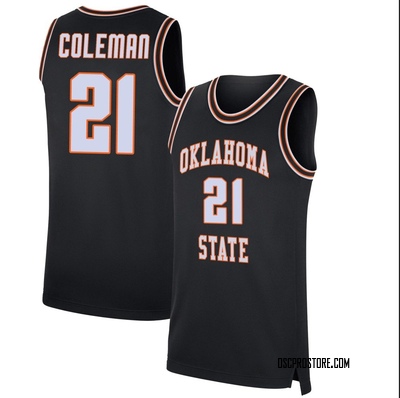 Men's Isaiah Coleman Oklahoma State Cowboys Replica Retro Basketball Jersey - Black