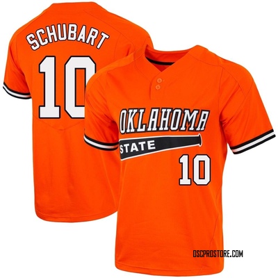 Men's Nolan Schubart Oklahoma State Cowboys Replica Vapor Two-Button Baseball Jersey - Orange