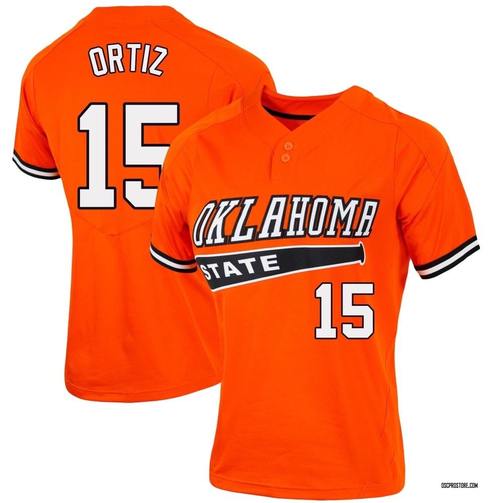 Women's Avery Ortiz Oklahoma State Cowboys Replica Vapor Two-Button Baseball Jersey - Orange