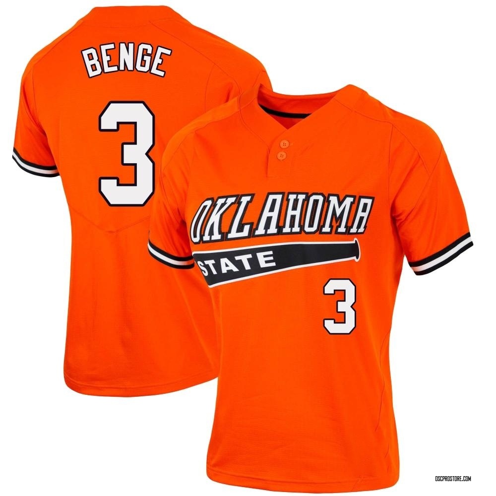 Women's Carson Benge Oklahoma State Cowboys Replica Vapor Two-Button Baseball Jersey - Orange