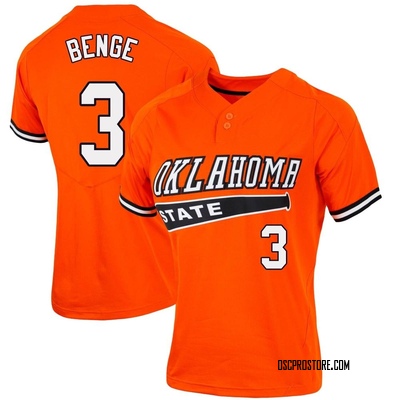 Women's Carson Benge Oklahoma State Cowboys Replica Vapor Two-Button Baseball Jersey - Orange