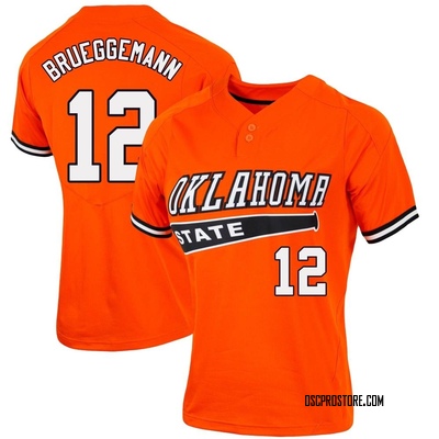 Women's Colin Brueggemann Oklahoma State Cowboys Replica Vapor Two-Button Baseball Jersey - Orange