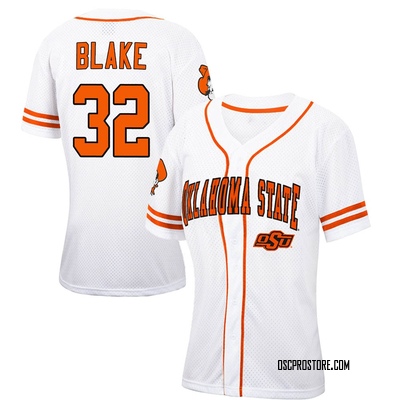 Women's Drew Blake Oklahoma State Cowboys Replica Colosseum White/ Free Spirited Baseball Jersey - Orange