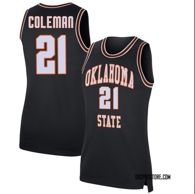Women's Isaiah Coleman Oklahoma State Cowboys Replica Retro Basketball Jersey - Black