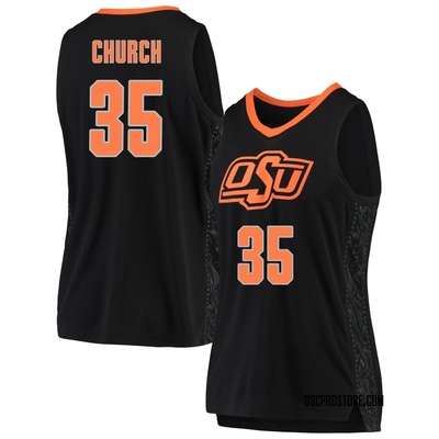 Women's Weston Church Oklahoma State Cowboys Replica Basketball Jersey - Black
