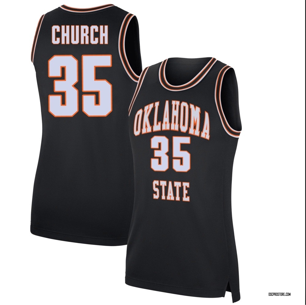 Women's Weston Church Oklahoma State Cowboys Replica Retro Basketball Jersey - Black