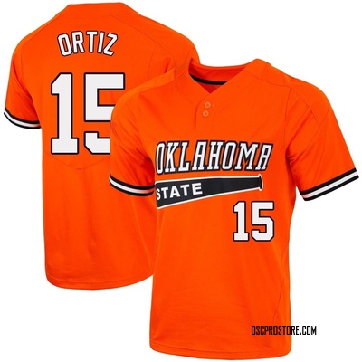 Youth Avery Ortiz Oklahoma State Cowboys Replica Vapor Two-Button Baseball Jersey - Orange