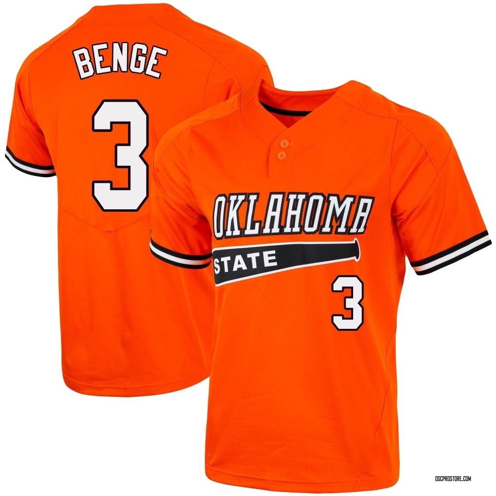 Youth Carson Benge Oklahoma State Cowboys Replica Vapor Two-Button Baseball Jersey - Orange