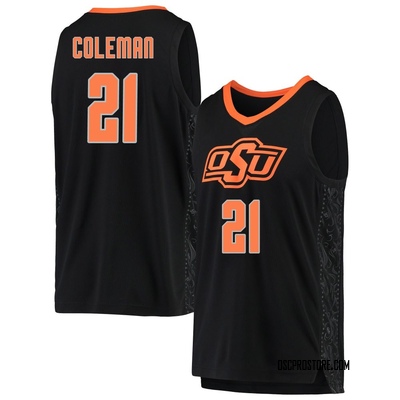 Youth Isaiah Coleman Oklahoma State Cowboys Replica Basketball Jersey - Black
